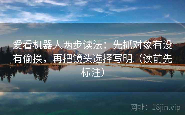 爱看机器人两步读法：先抓对象有没有偷换，再把镜头选择写明（读前先标注）